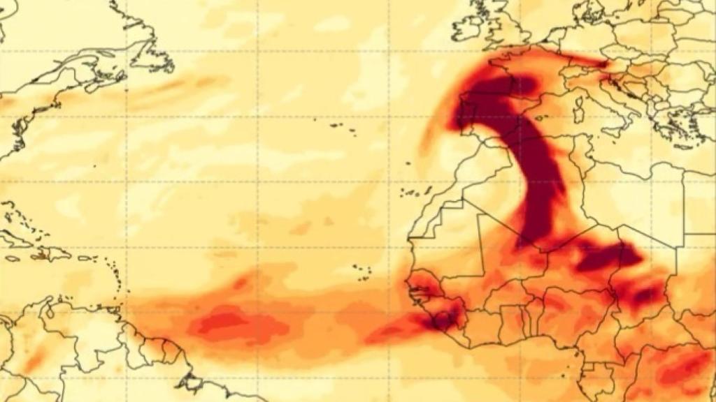 Imagen del servicio de vigilancias atmosféricas del ECMWF.