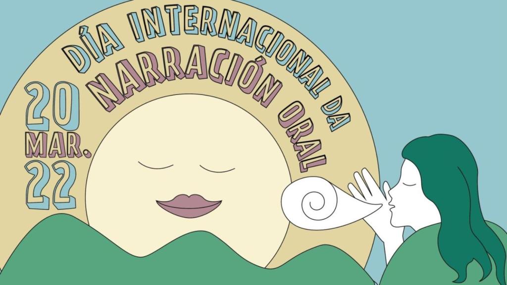 Cartel del Día Internacional de la Narración Oral.
