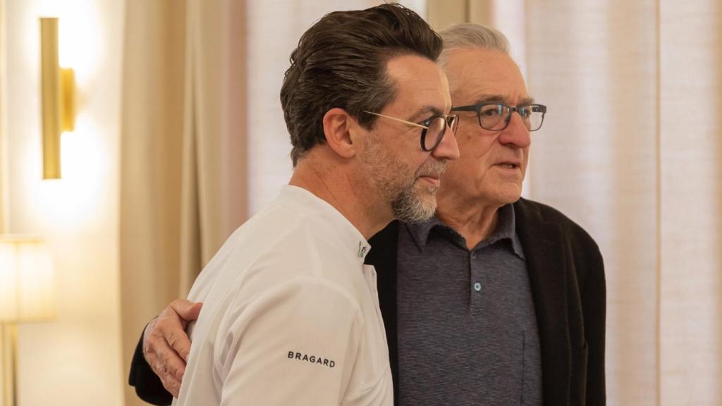 Quique Dacosta y Robert de Niro en Madrid.