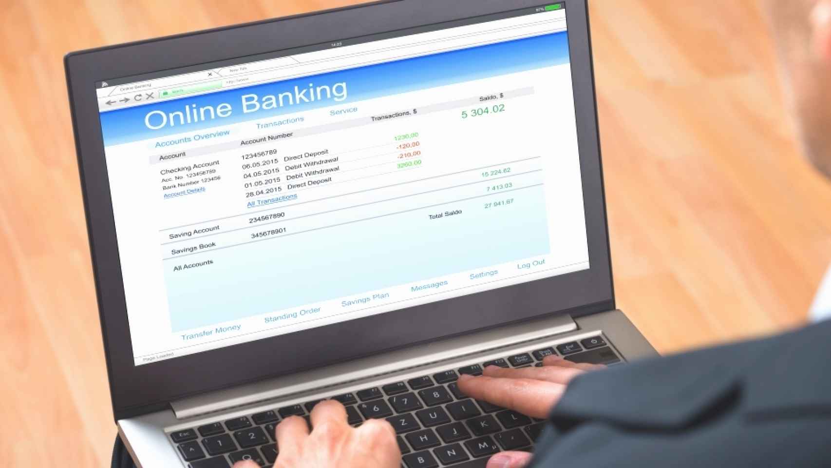 Servicio de banca online.