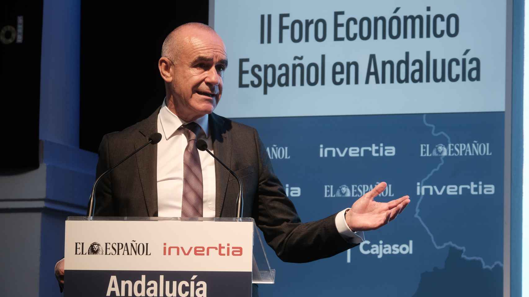 Antonio Muñoz Martínez, alcalde de Sevilla, en la apertura de la segunda jornada del II Foro Económico Español en Andalucía 'Andalucía ante la vuelta a la normalidad'.
