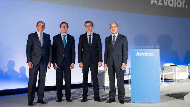 Beltrán Parages, Fernando Bernad, Álvaro Guzmán de Lázaro y Sergio Fernández-Pacheco, socios de Azvalor.