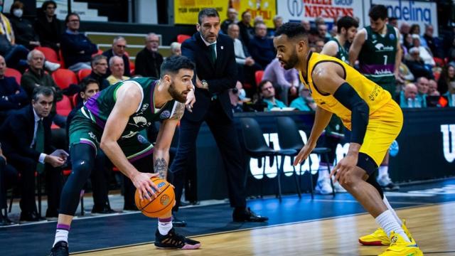 Francis Alonso, el mejor del partido para el Unicaja con 24 puntos.