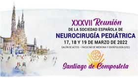 El cartel de la XXXVII Reunión de la Sociedad Española de Neurocirugía Pediátrica.