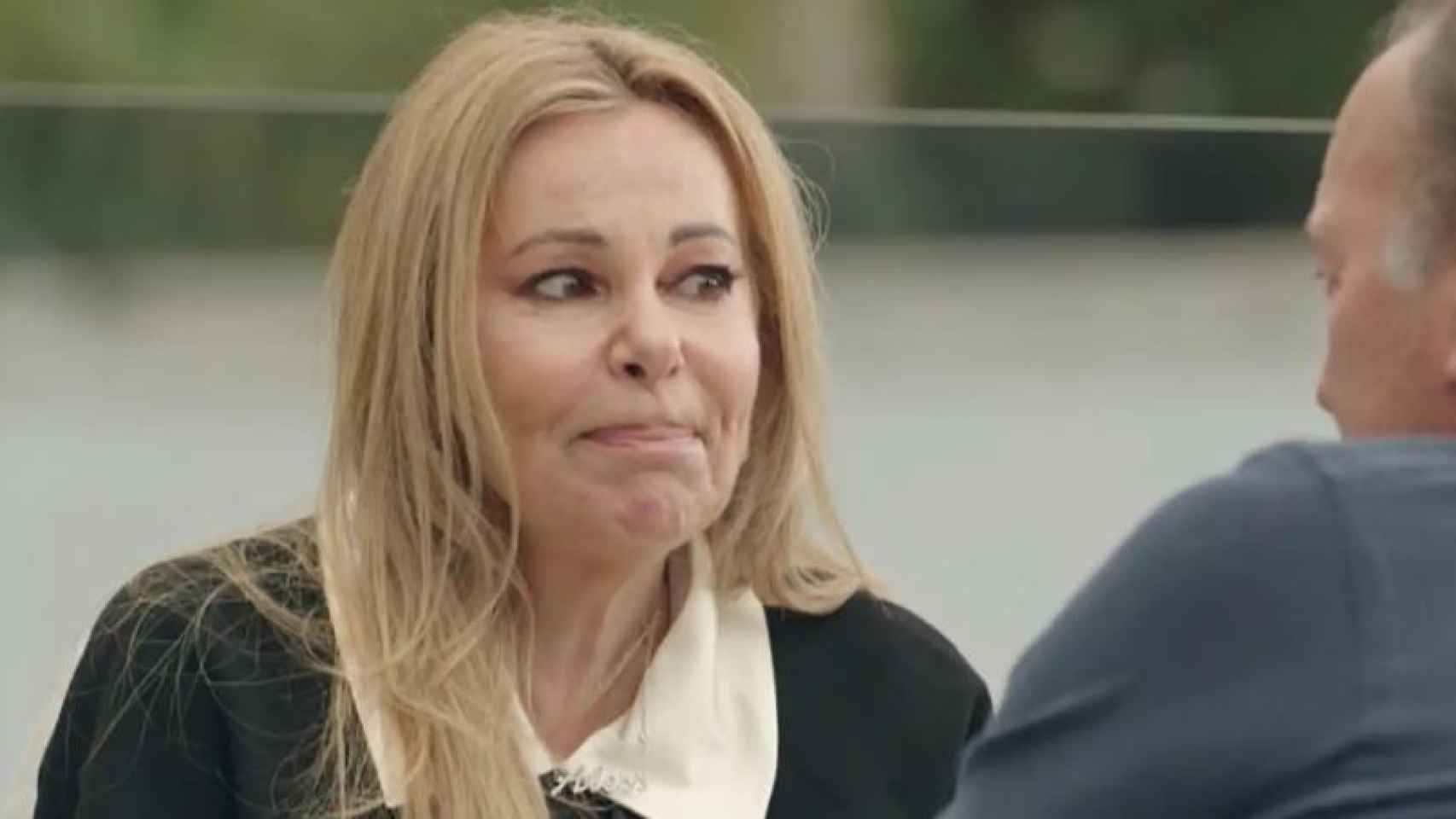 Ana Obregón durante su dolorosa charla con Bertín Osborne en 'Mi casa es la tuya'.