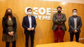 El PSOE y CEOE Cepyme Salamanca mantienen una reunión