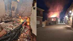El fuego calcina una vivienda en la provincia de Zamora donde vivían un matrimonio y su hijo