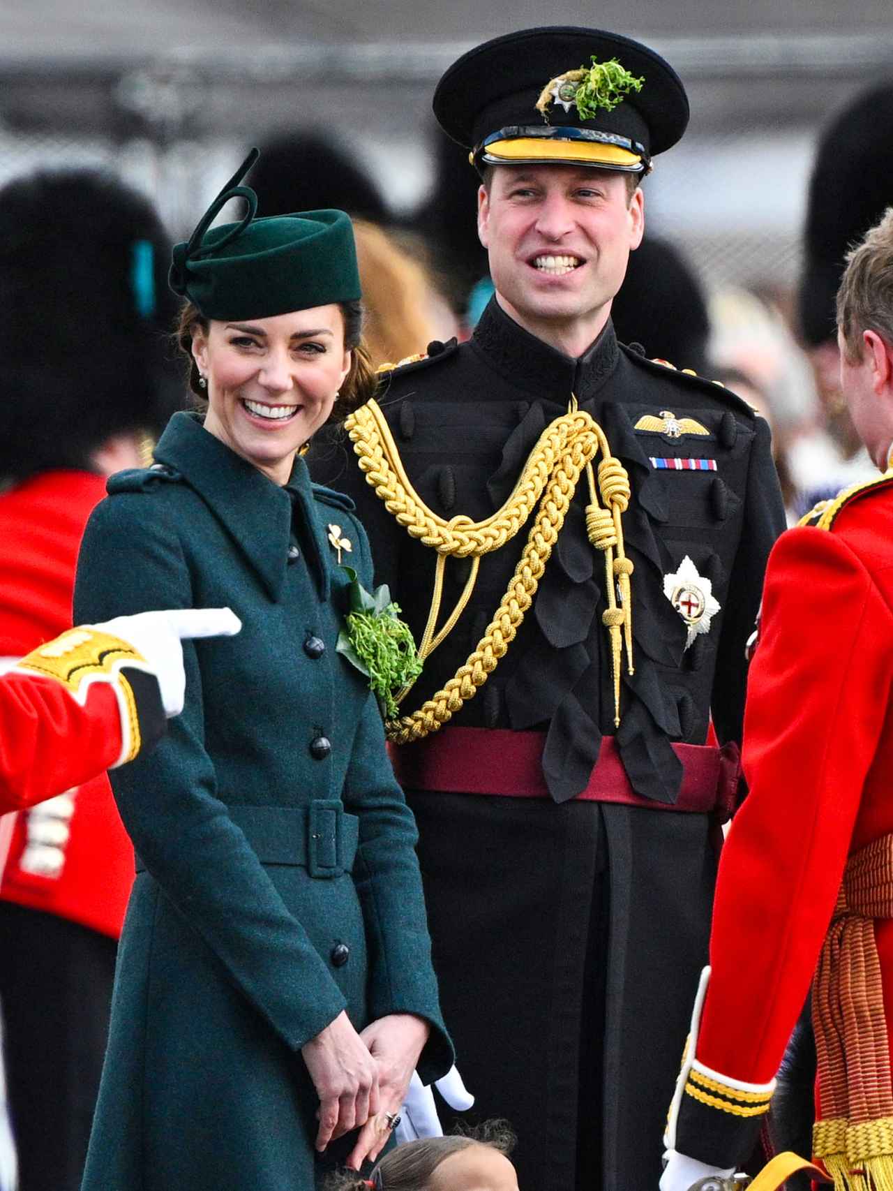 Kate Middleton y el príncipe Guillermo en la celebración del Día de San Patricio.