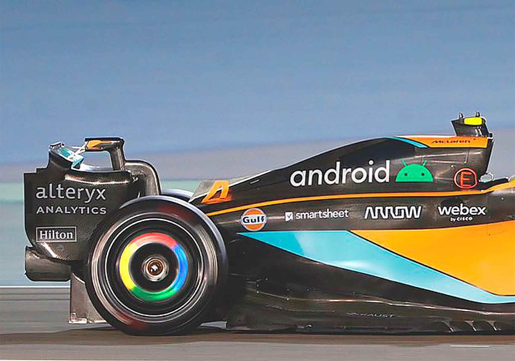 La trasera del McLaren
