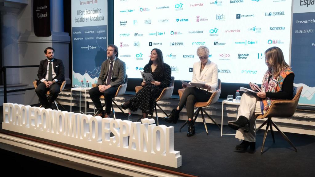 Mesa redonda de emprendimiento y educación en el II Foro Económico de El Español en Andalucía.