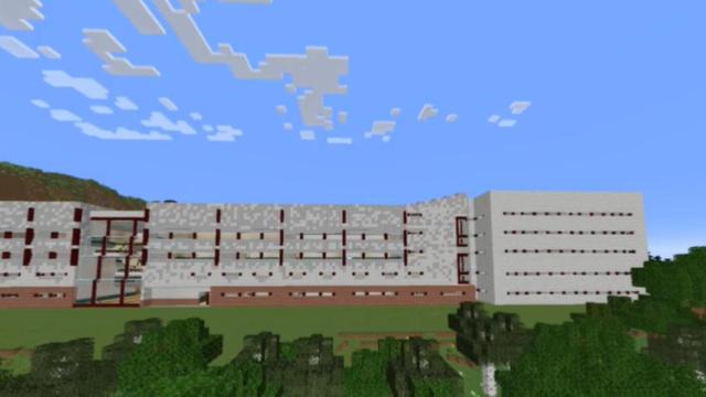 Recreación de la Facultad de Informática en ‘Minecraft’.