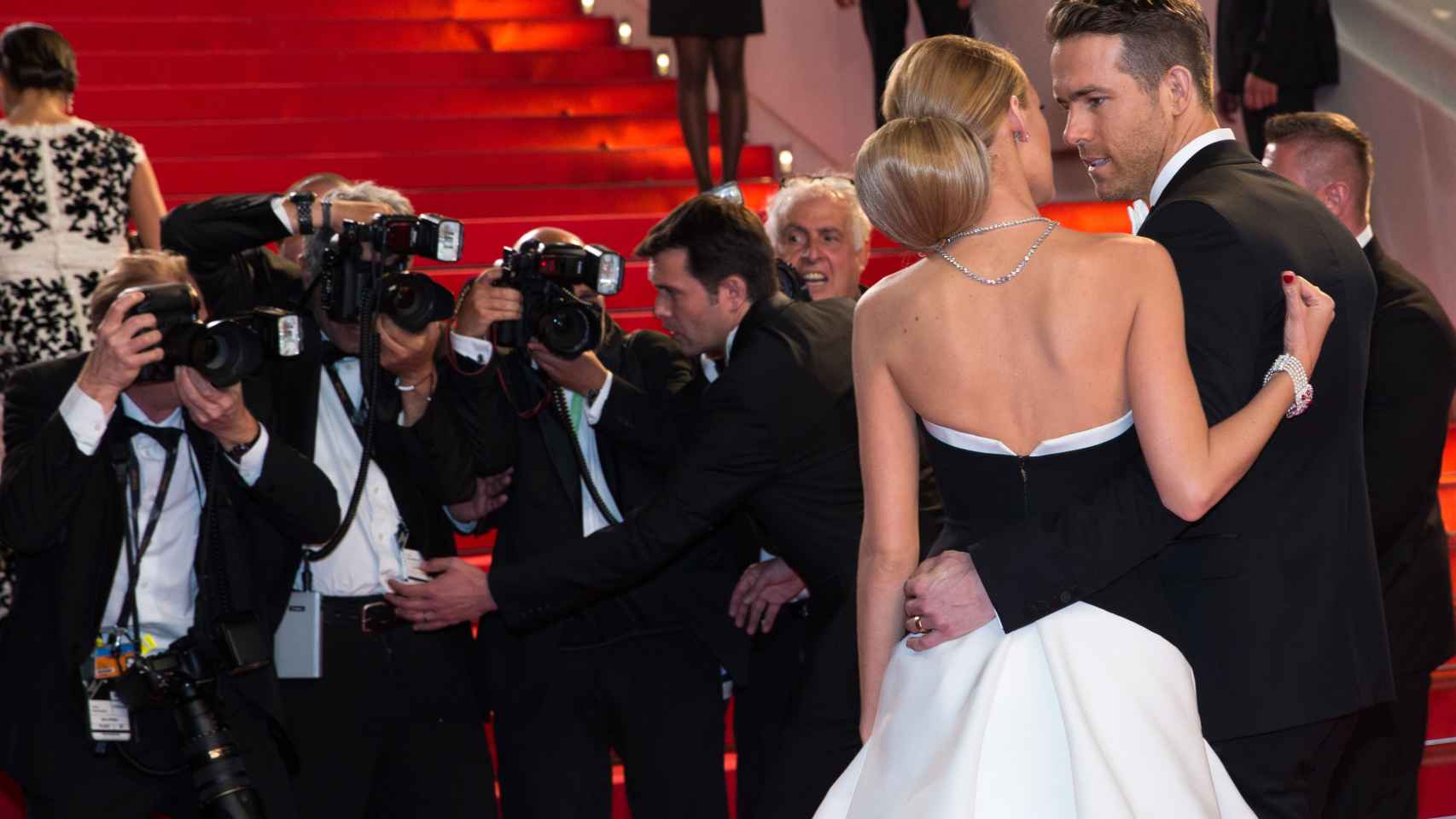 La pareja de actores en el festival de Cannes.