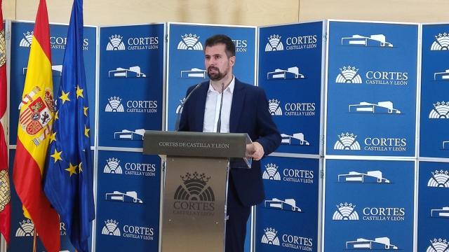 Luis Tudanca durante su intervención