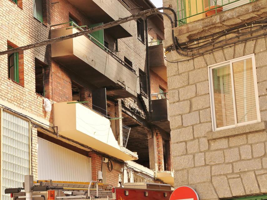 Estado en el que quedó el edificio