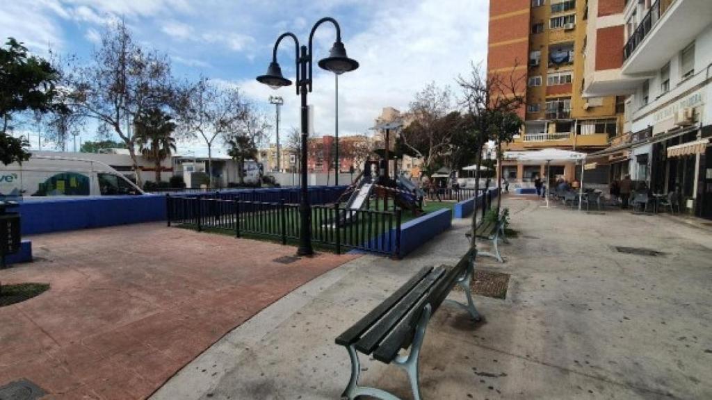 Imagen de la Plaza de El Chanquete, en la zona Este de Málaga.