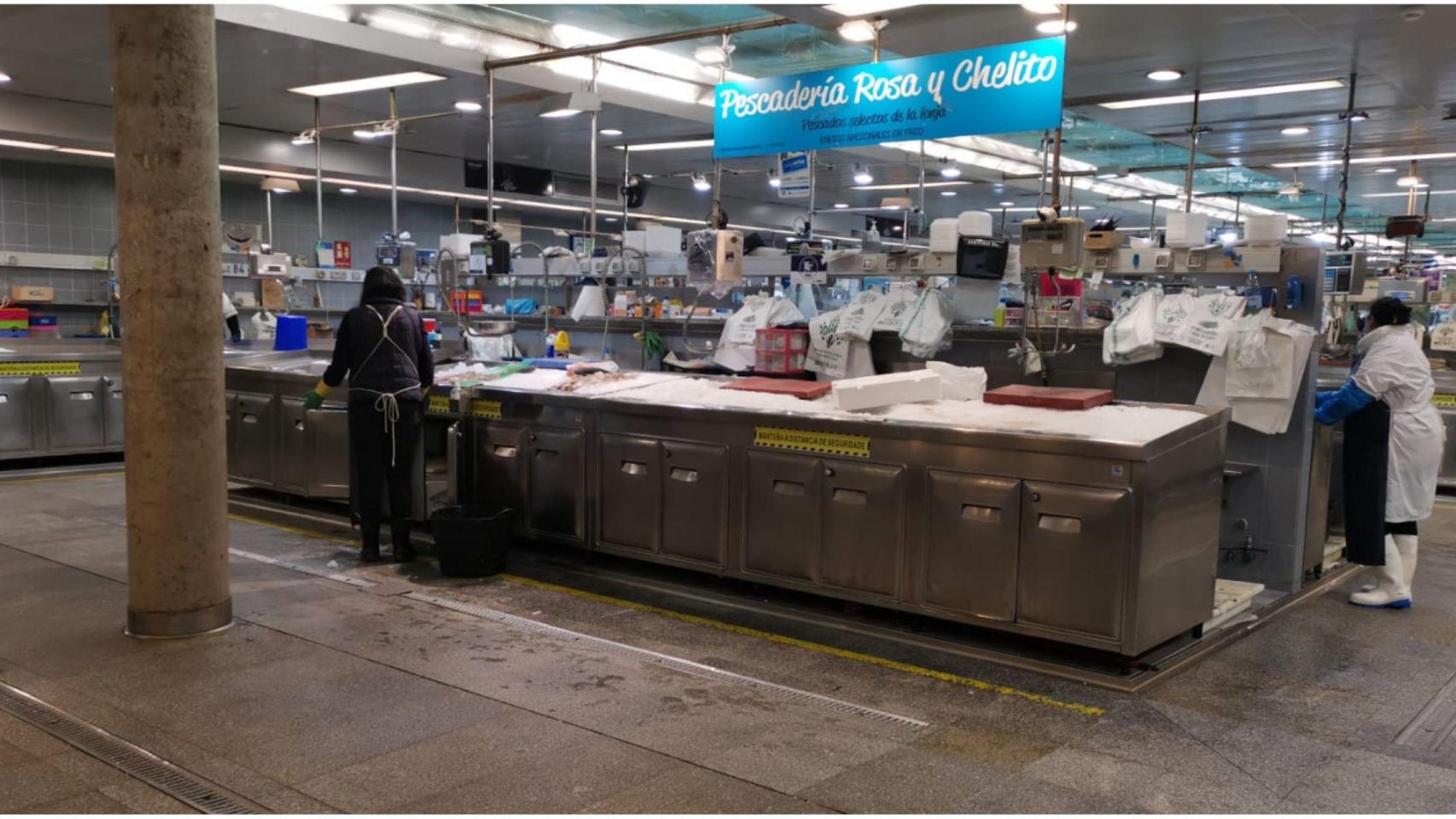 Mercado de la Plaza de Lugo de A Coruña.