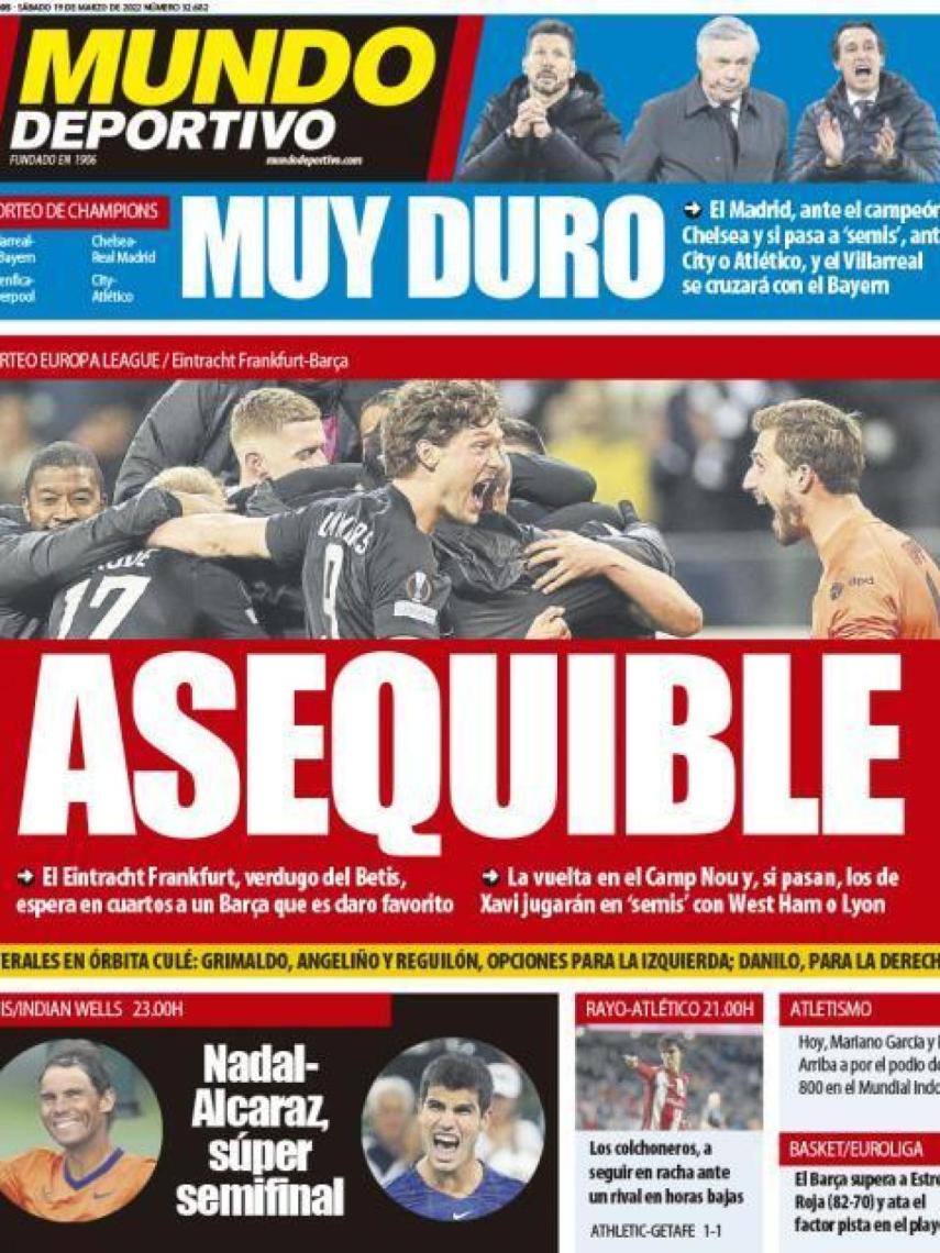 Portada Mundo Deportivo