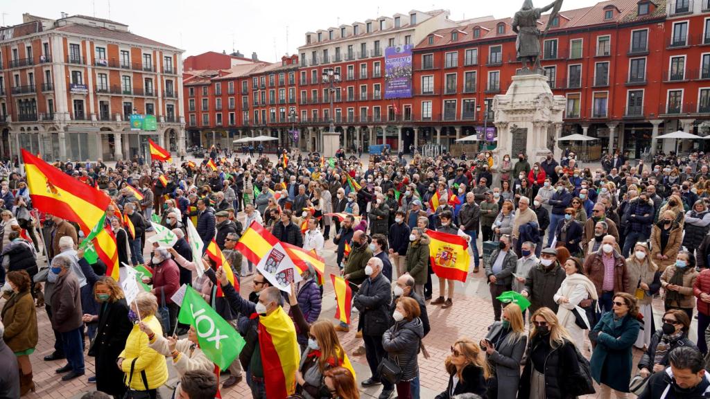 Manifestaciones de Vox y Solidaridad en Castilla y León | Foto: ICAL