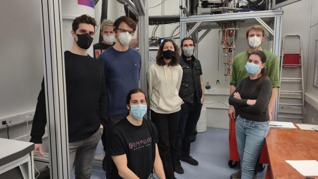 Parte del equipo de Qilimanjaro, 'spin-off' surgida de la Universidad de Barcelona, el Barcelona SuperComputing Center (BSC) y el Instituto de Física de Altas Energías (IFAE).