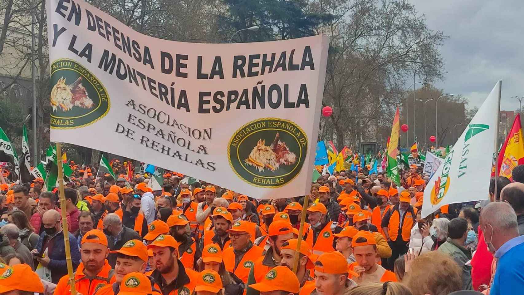 Manifestación del mundo rural en Madrid.