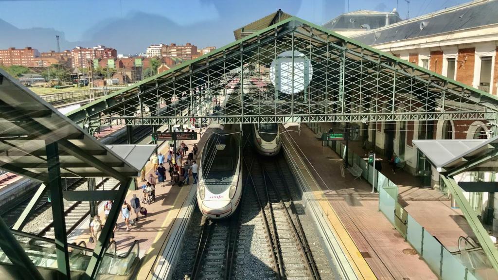 Estación de ferrocarril Campo Grande en Valladolid.