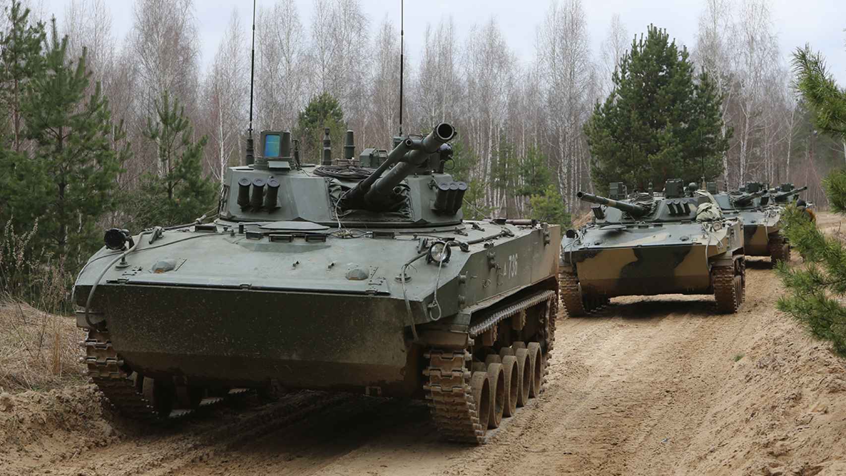 Los BMD-4 son la última versión del blindado usado por las fuerzas aerotransportadas rusas, consideradas tropas de elite.