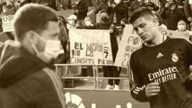 Eden Hazard y Luka Jovic, en un fotomontaje.