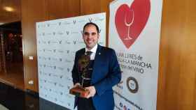 Carlos Cañas, ganador del título de Mejor Sumiller de Castilla-La Mancha. Foto: Sumilleres de CLM.