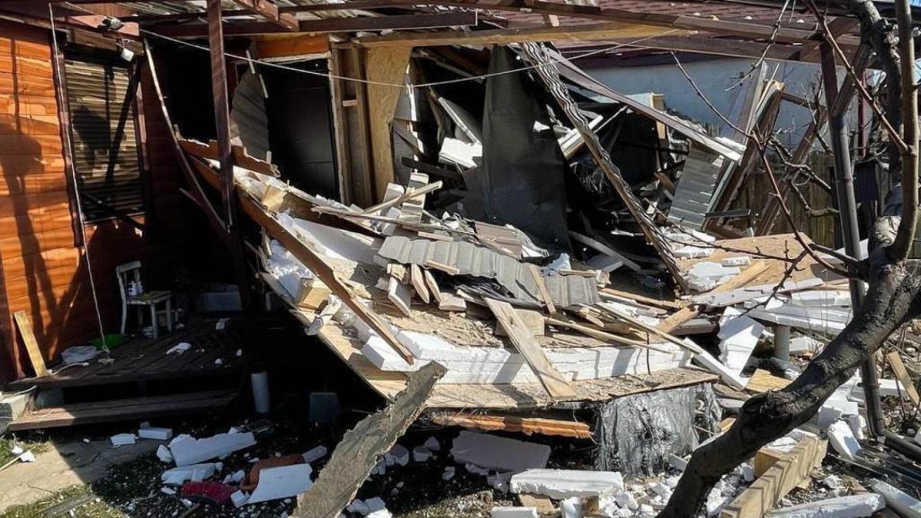 Un edificio destruido en Odesa.