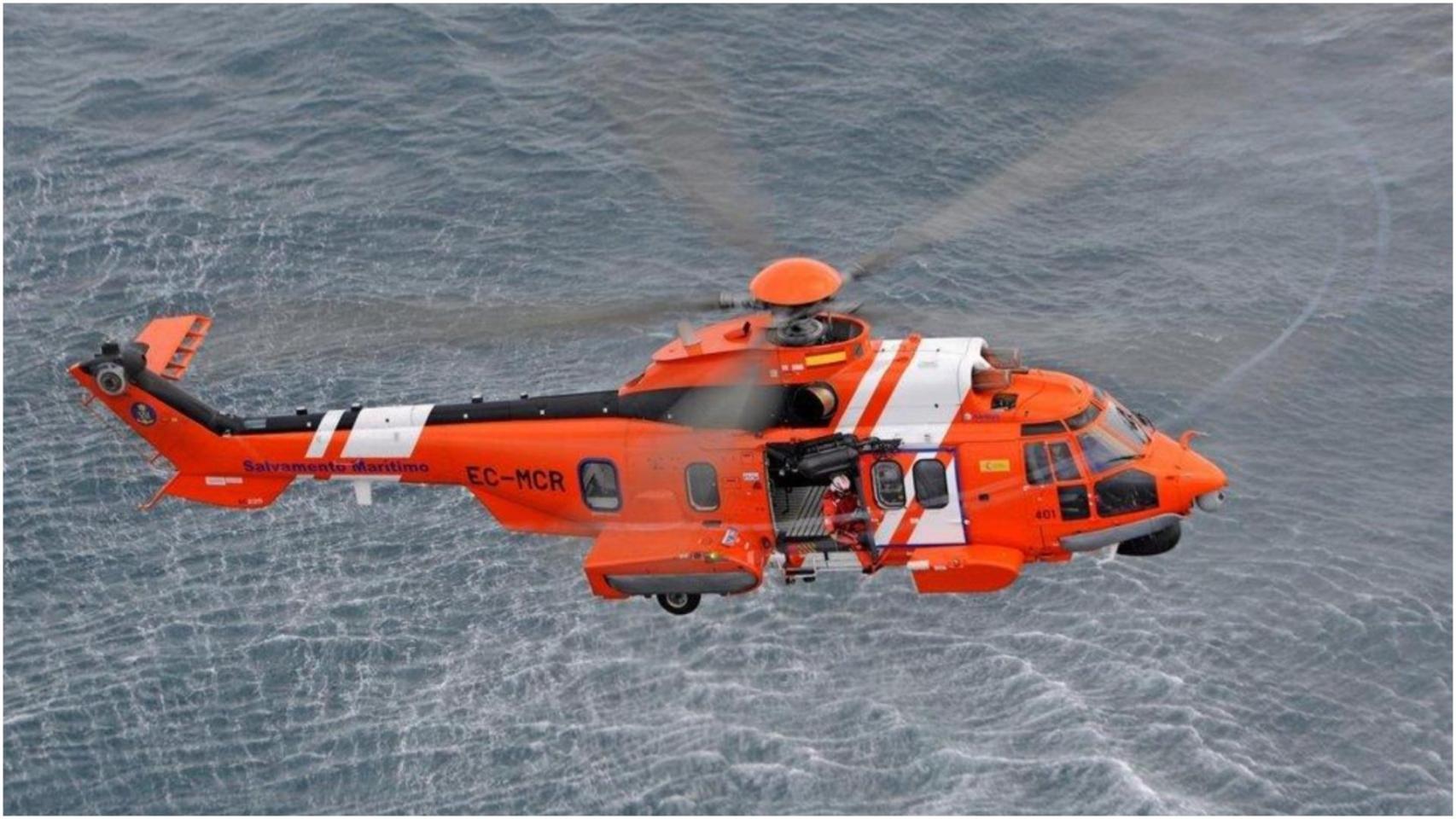 Helicóptero de Salvamento Marítimo.