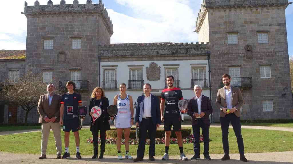 Presentación del World Padel Tour en el Pazo Quiñones de León.