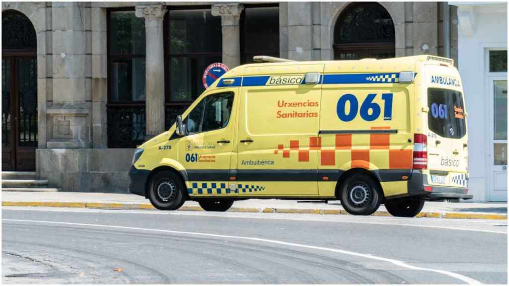 Una ambulancia de Urgencias Sanitarias de Galicia-061.