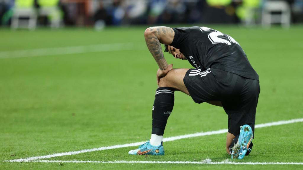 Mariano Díaz, durante El Clásico.