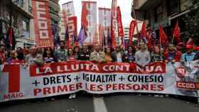 Manifestación de los sindicatos en la Comunidad Valenciana, en imagen de archivo.