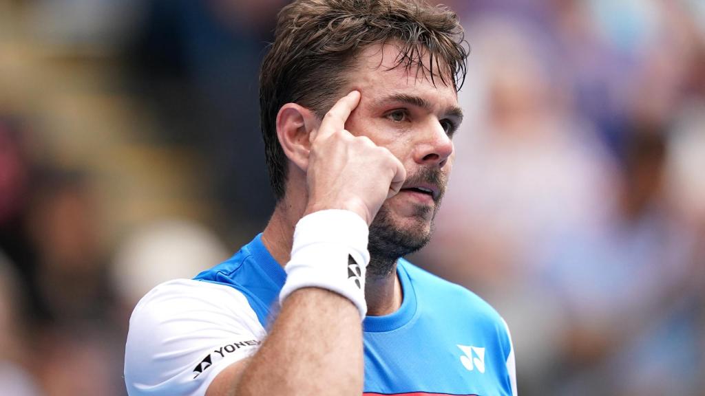 Stanislas Wawrinka durante el Abierto de Australia 2020