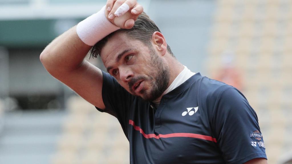 Stanislas Wawrinka durante su participación en Roland Garros 2020