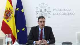 El presidente Sánchez, este martes, en videoconferencia con el primer ministro irlandés, Martin, para tratar sobre el Consejo Europeo del 24 y 25 de marzo.