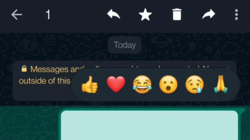 Reacciones en WhatsApp