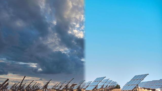 Qué rendimiento tienen los paneles solares un día con nubes