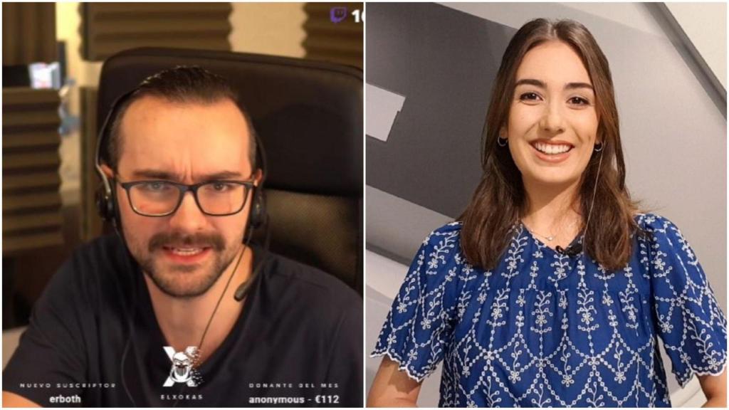 El streamer ElXokas y la comunicadora Esther Estévez.