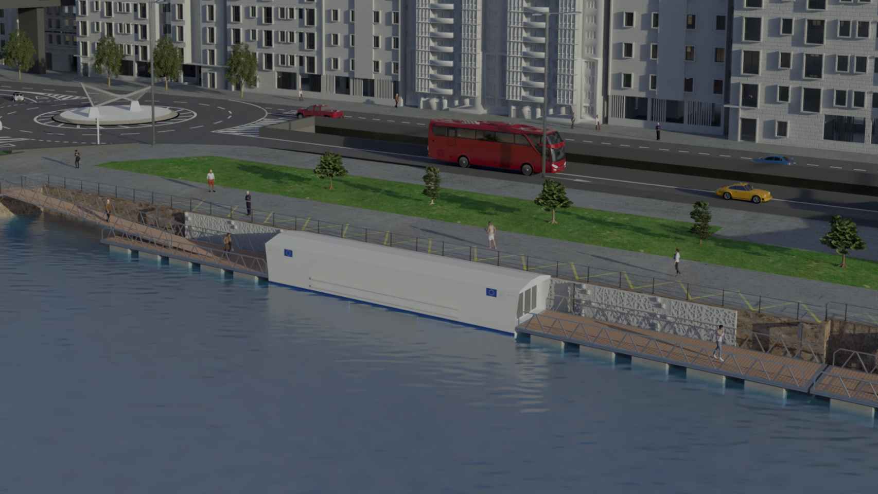 Infografía del proyecto ‘Living Ports’ del Puerto de Vigo.