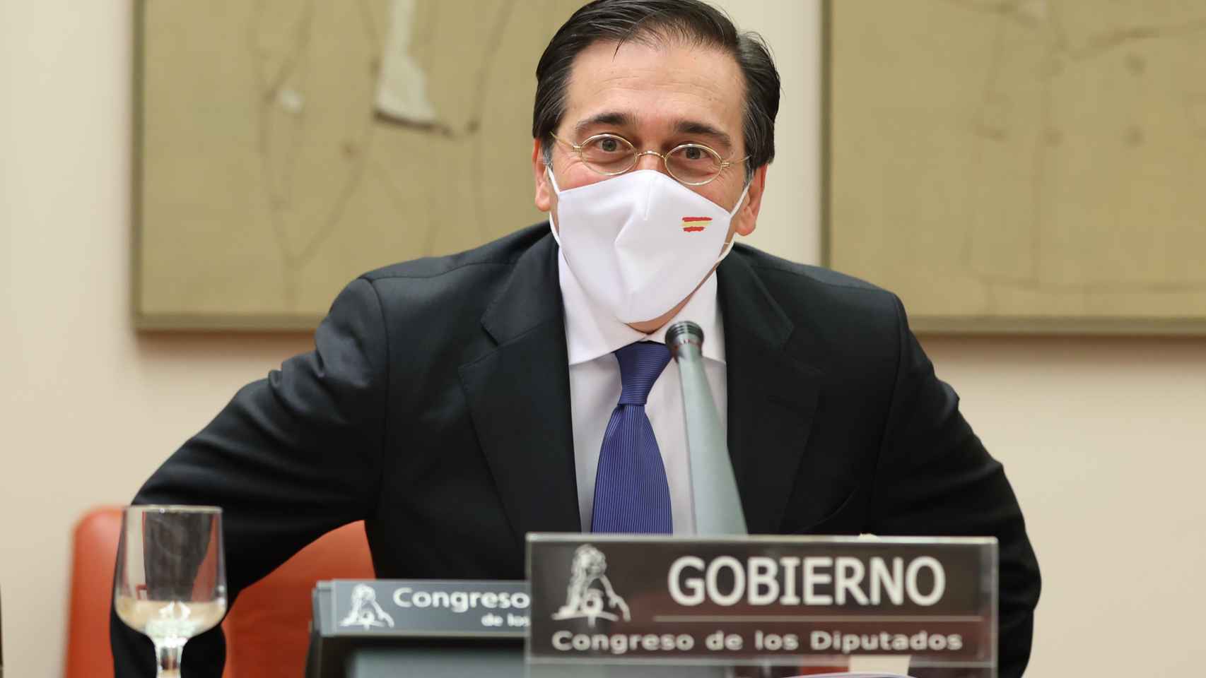 José Manuel Albares, ministro de Asuntos Exteriores, en el Congreso.