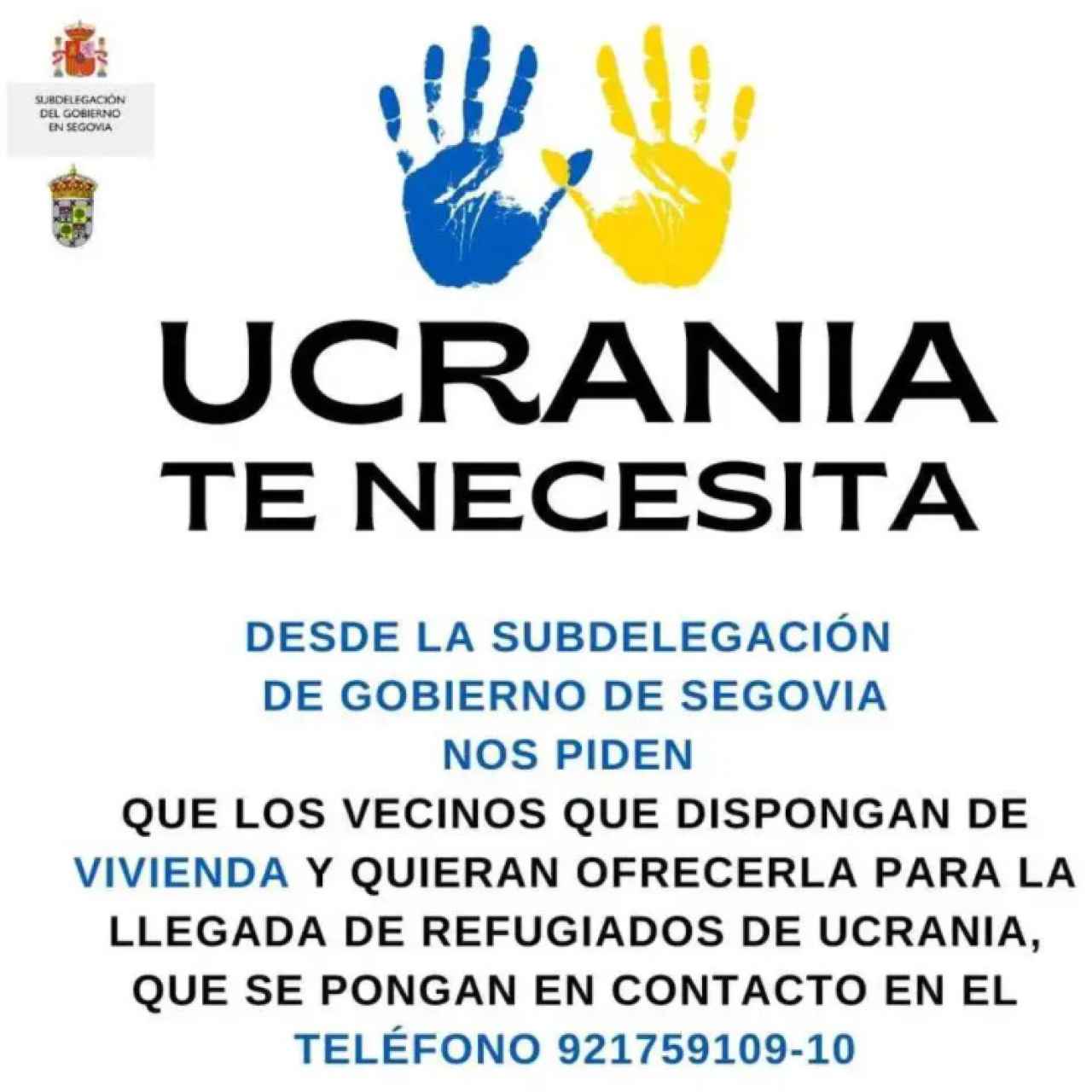 El cartel falso de la Subdelegación de Segovia que se ha difundido por redes sociales