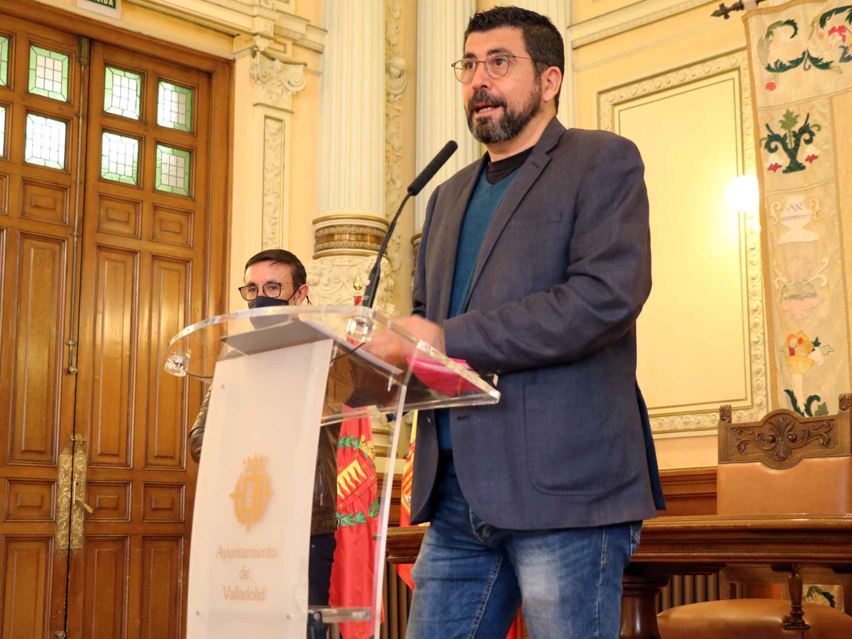 Alberto Bustos durante la presentación del Campeonato de España de Duatlón