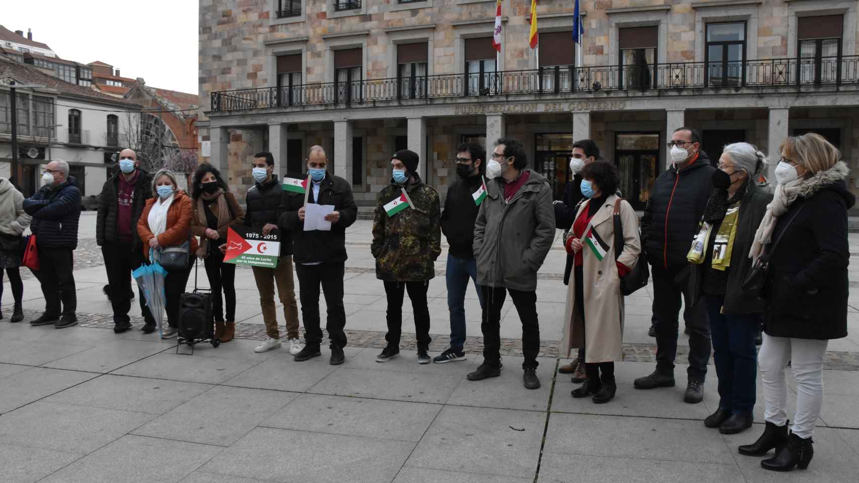 Concentración en apoyo al pueblo saharaui en Zamora