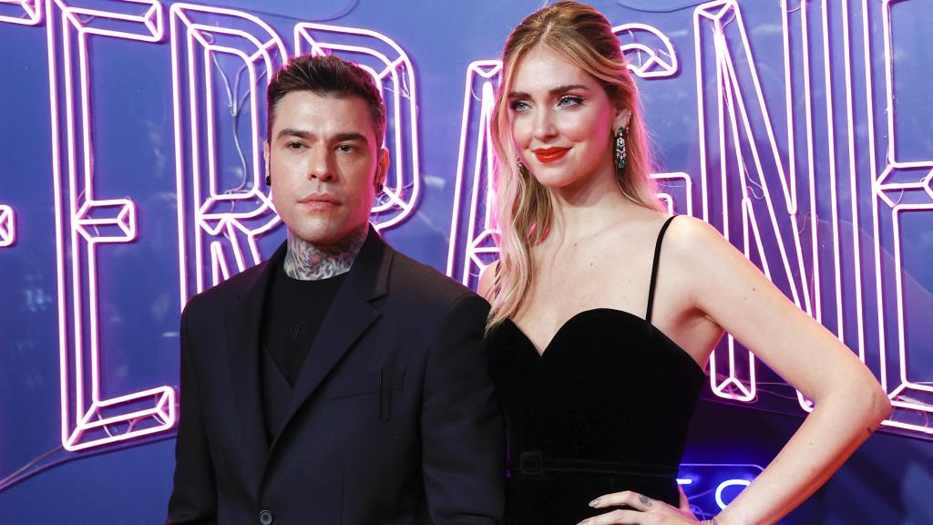 Chiara Ferragni y su marido, Fedez, en la presentación de su 'reality'.