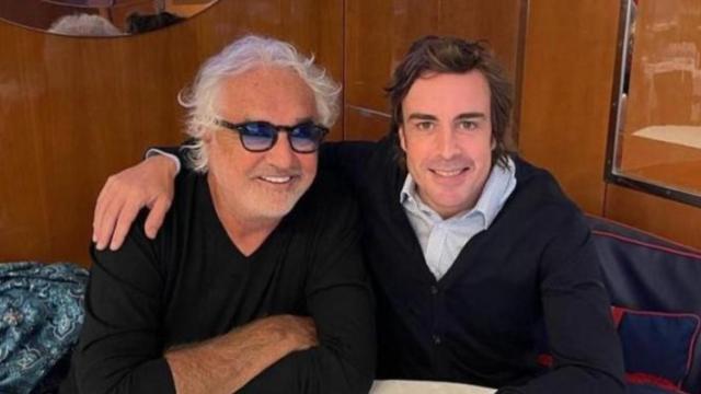 Flavio Briatore y Fernando Alonso