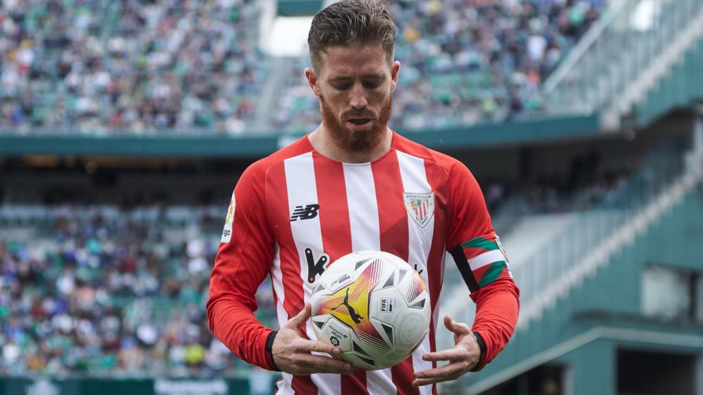 Iker Muniain, en un partido del Athletic Club de la temporada 2021/2022