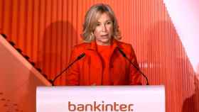 La consejera delegada de Bankinter, María Dolores Dancausa, durante la junta general de accionistas de 2022.