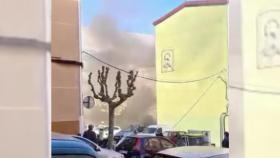 Incendio en un transformador de la plaza Nuestra Señora de A Coruña.